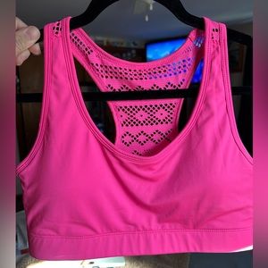 Zyia hot pink bomber bra